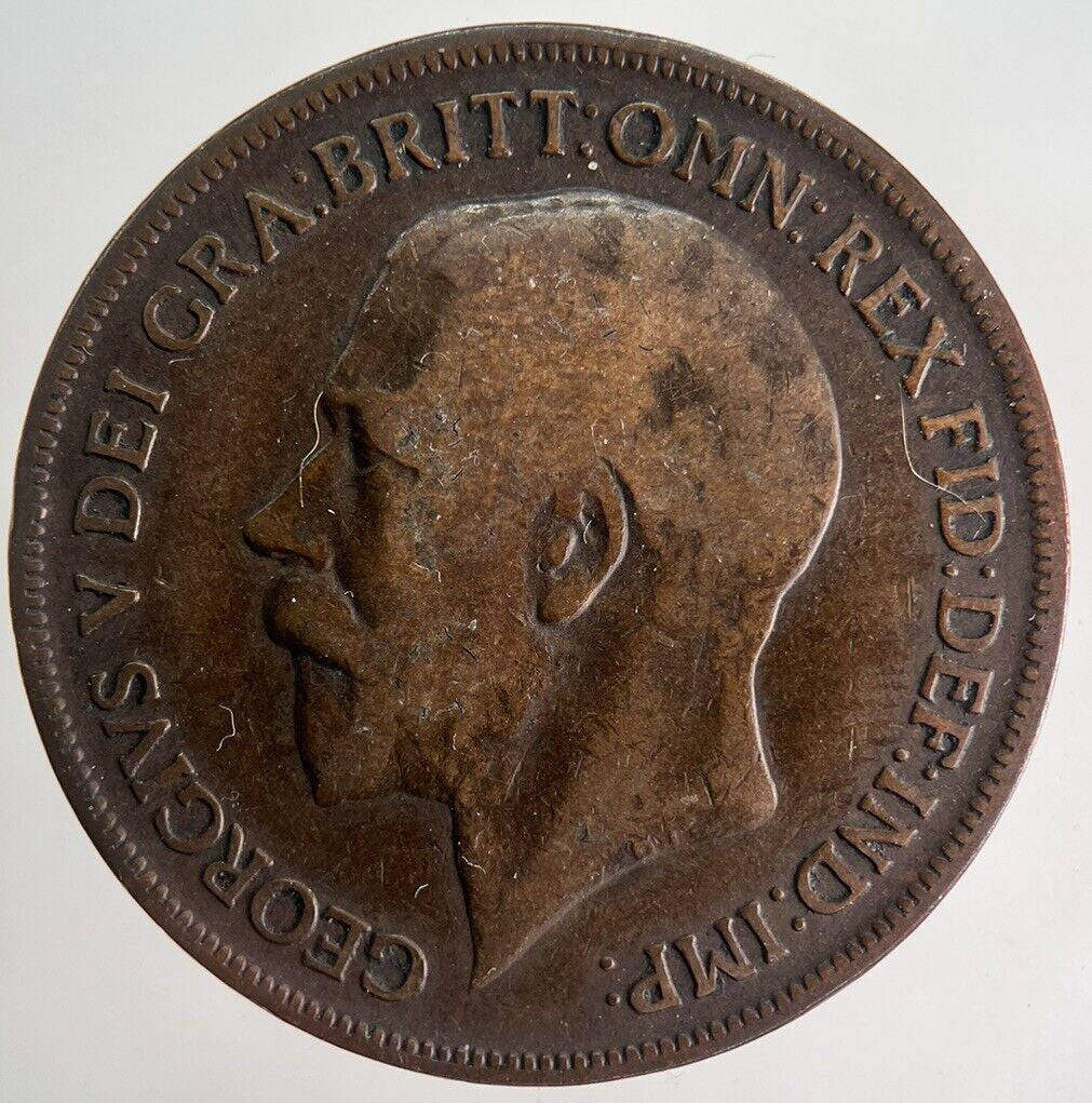 1919 - H George V One Penny Coin | Collectable Grade | a9913