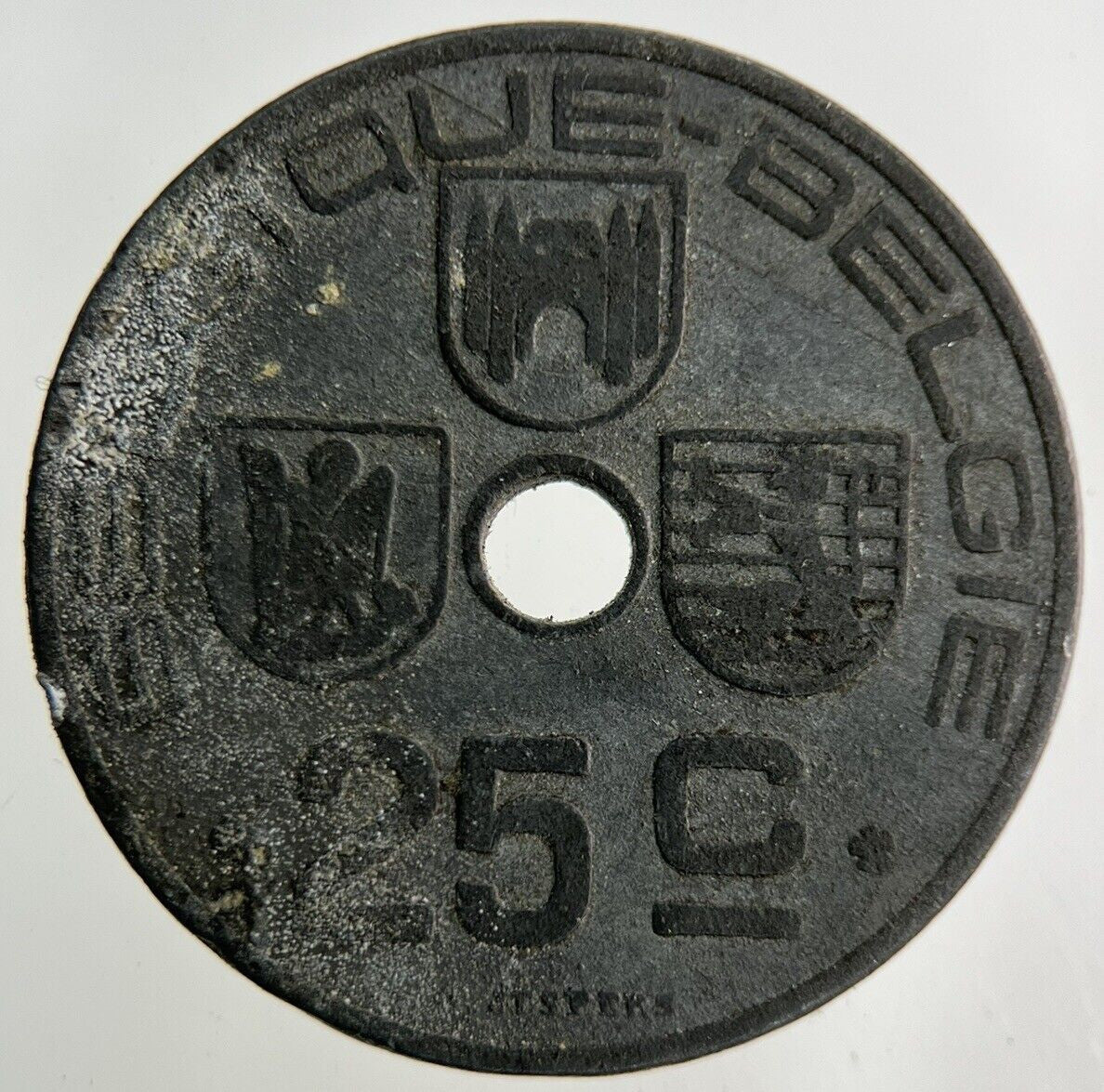 1943 Belgium 25 Centimes Coin | Collectable Grade