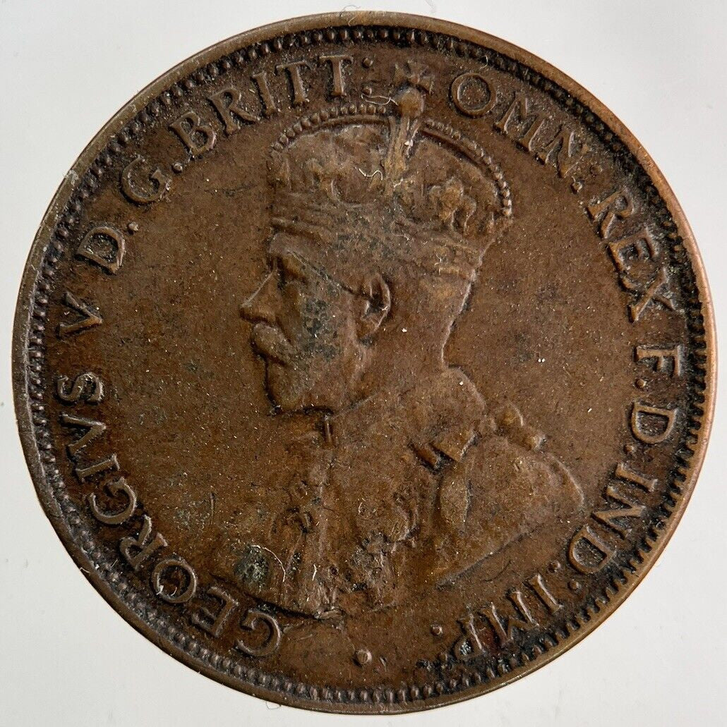 1917 Australia Half - Penny Coin | Fine Collectable Grade