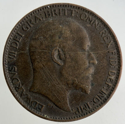 1902 Edward VII Farthing Coin | Fine Collectable Grade