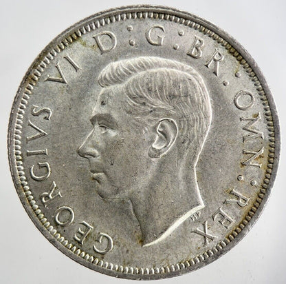 1942 George VI Half - Crown Silver Coin | Very High Grade