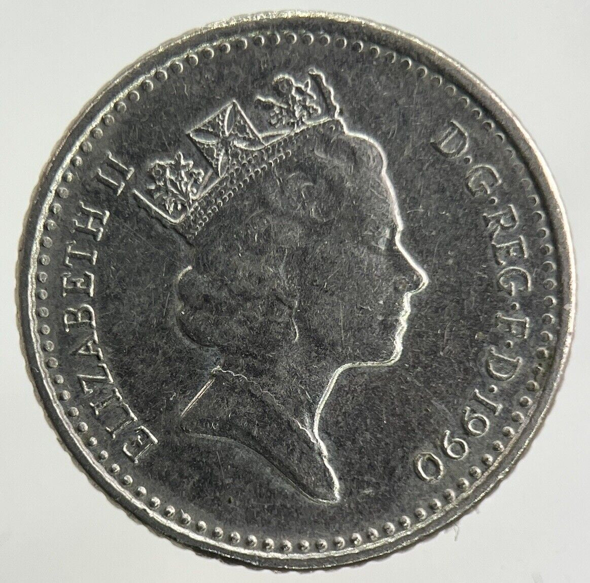 1990 Elizabeth II 2nd 5p Five - Pence Coin | Fine Collectable Grade