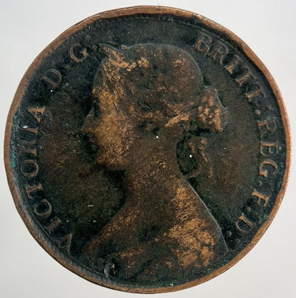 1861 Victoria Half - Penny Coin | Fine Collectable Grade