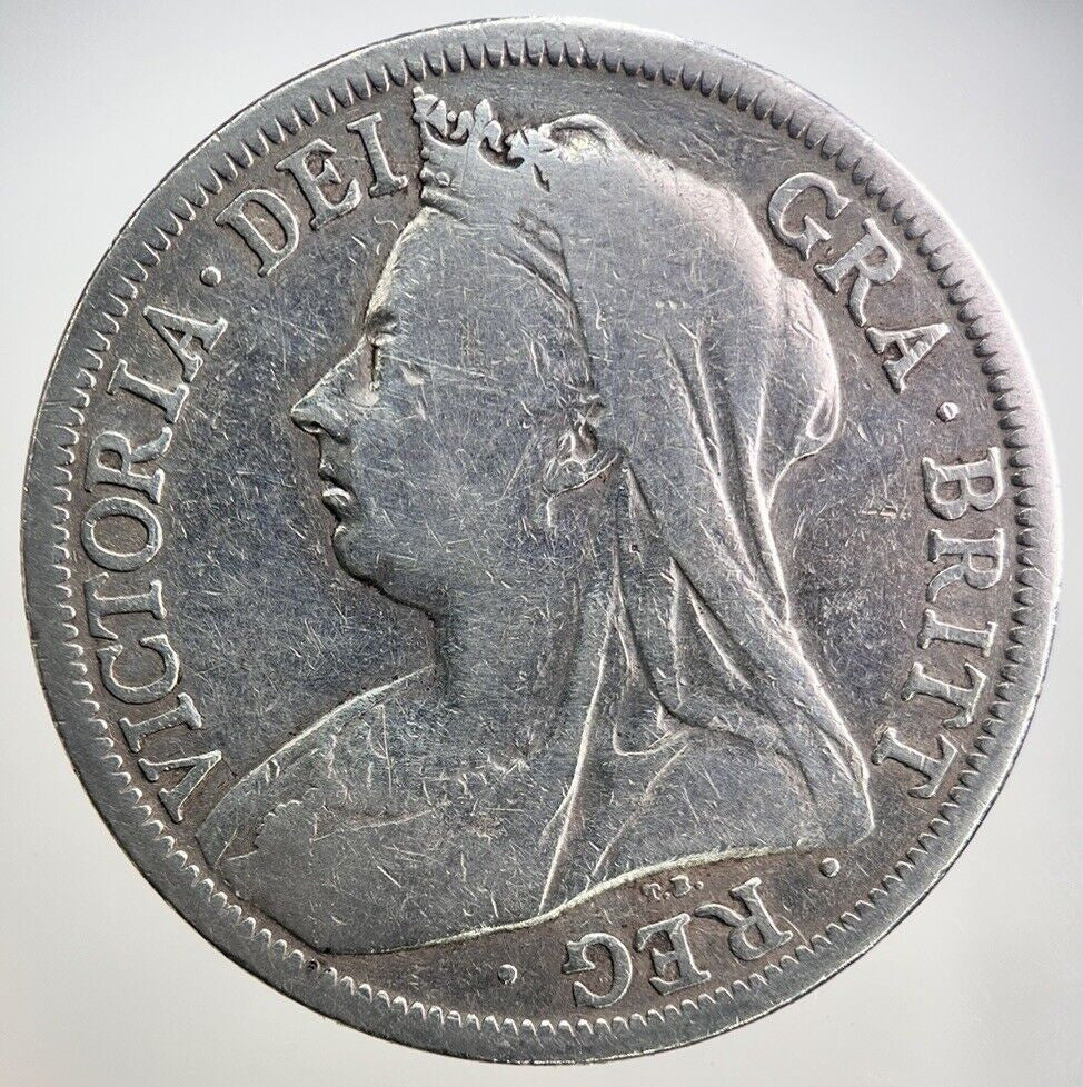 1900 Victoria Half-Crown Silver Coin | Fair Grade
