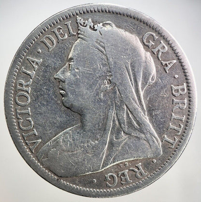 1900 Victoria Half-Crown Silver Coin | Fair Grade