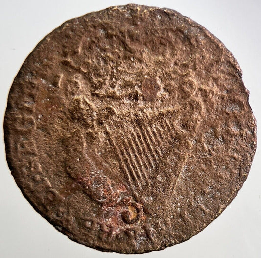 1694 William & Mary Irish Hibernia Half - Penny Coin | Collectable Grade | a3704