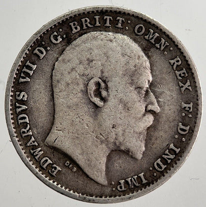 1902 Edward VII Threepence Silver Coin | Collectable Grade | a8713