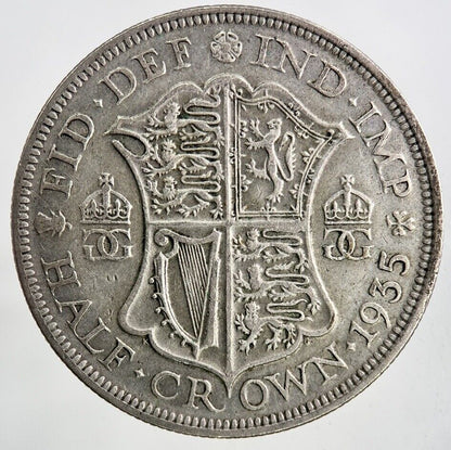 1935 George V Half - Crown Silver Coin | Fine Collectable Grade