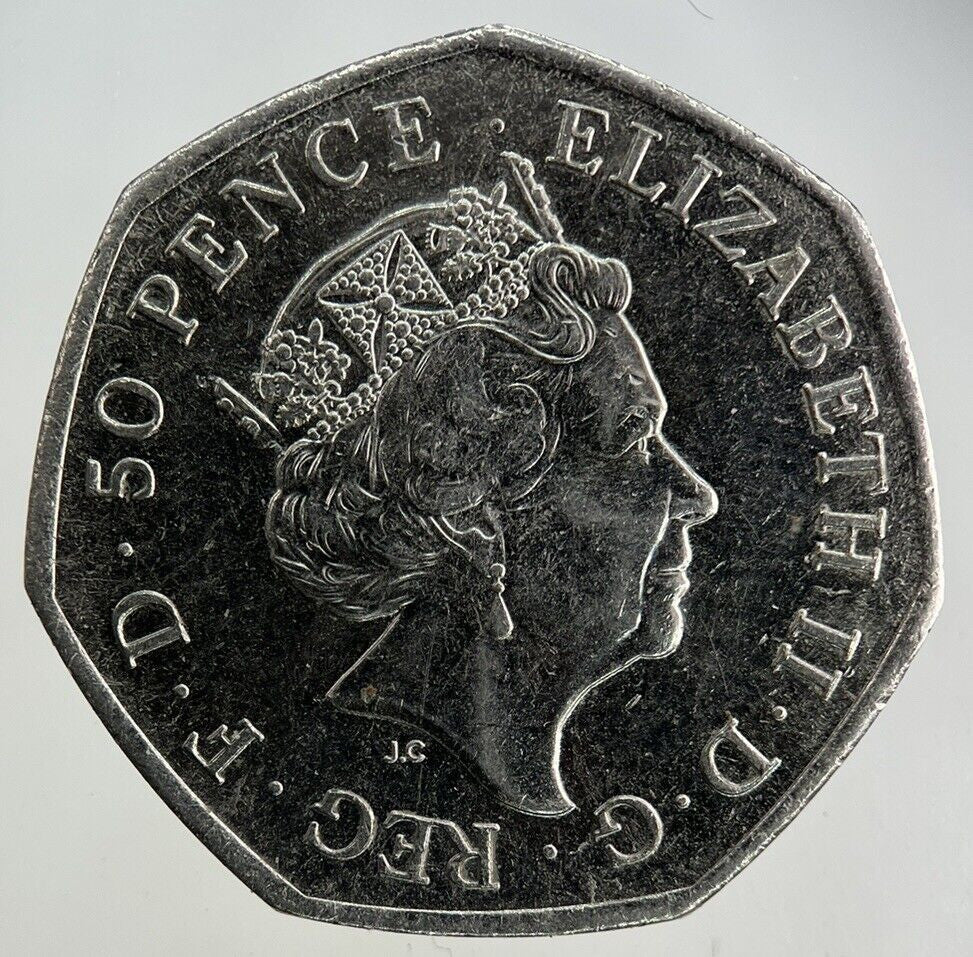 2016 Elizabeth II 2nd Hastings 50p Fifty - Pence Coin | Collectable Grade