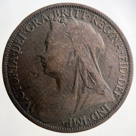 1900 Victoria One Penny Coin | Collectable Grade