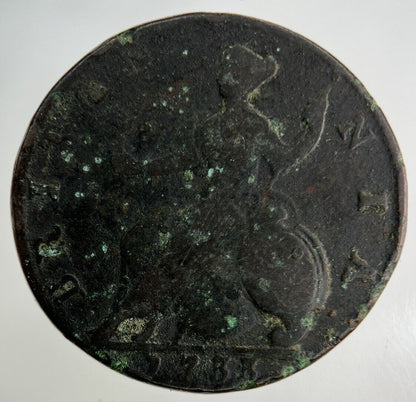 1733 George II 2nd Half - Penny Coin | Collectable Grade