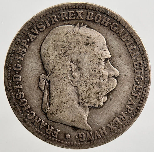 1893 Austria-Hungary 1 One Korona Silver Coin | Collectable Grade | a2100
