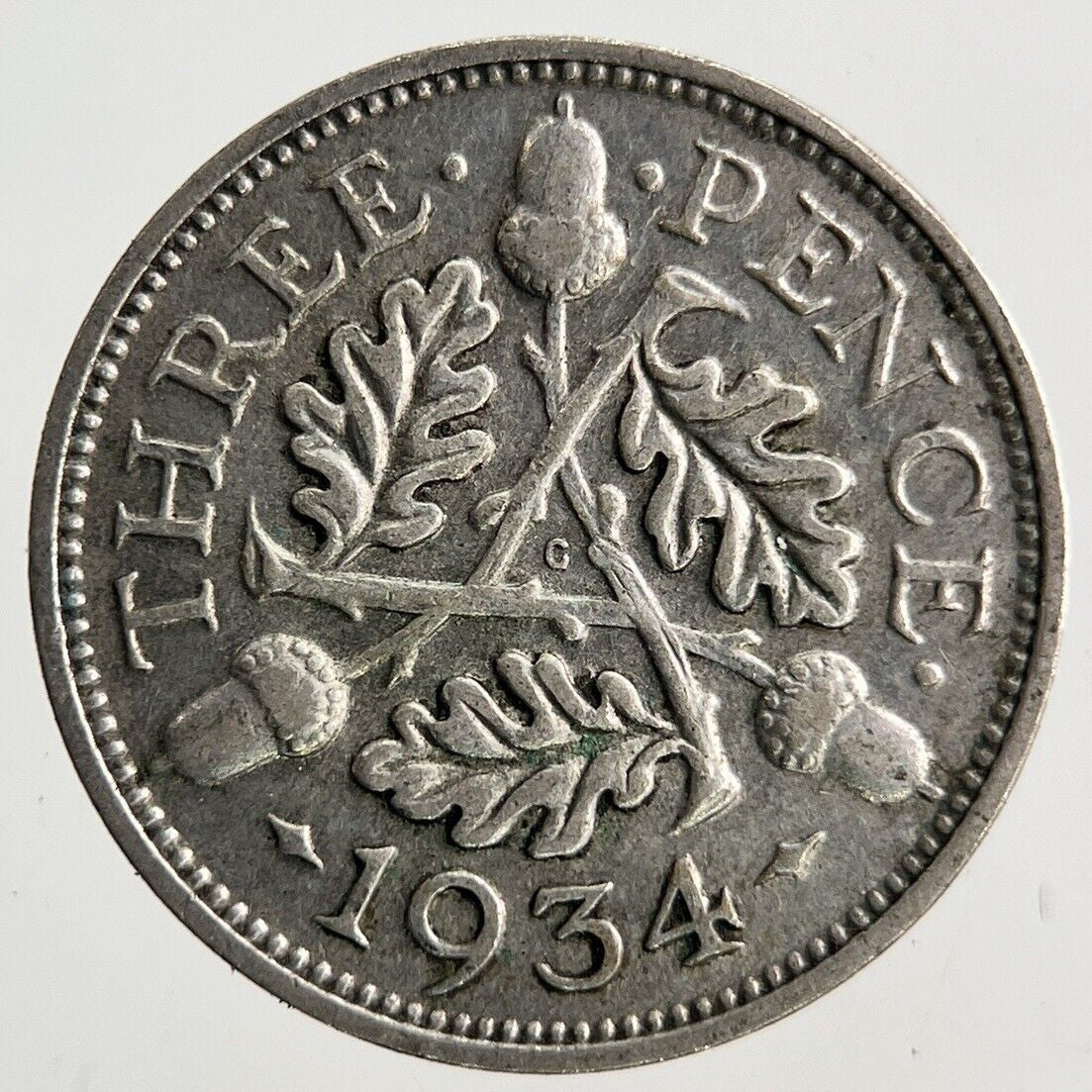 1934 George V Threepence Silver Coin | Fine Collectable Grade
