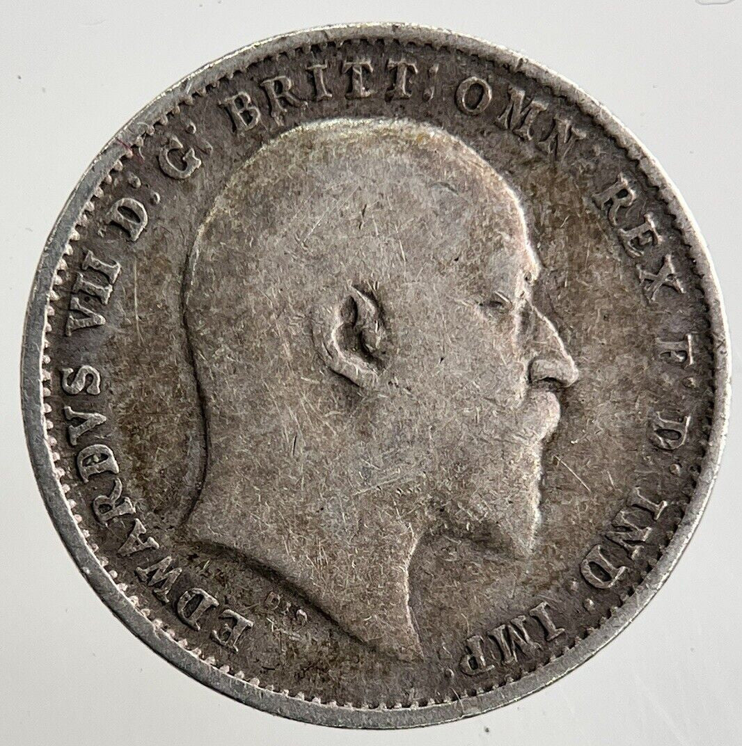 1908 Edward VII Threepence Silver Coin | Fine Collectable Grade