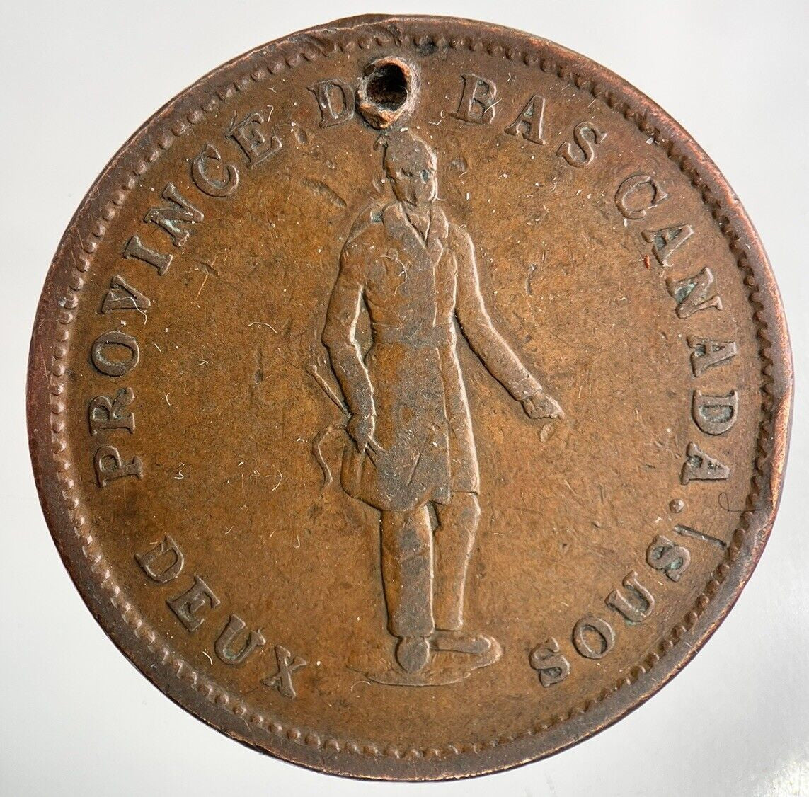 1837 Canada One Penny Bank Token Coin | Fine Collectable Grade