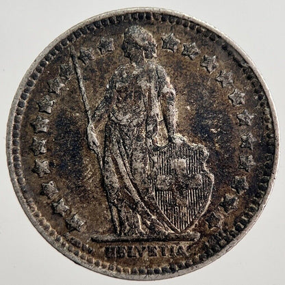 1920 Switzerland 1/2 Half Franc Silver Coin | Fine Collectable Grade | a2994