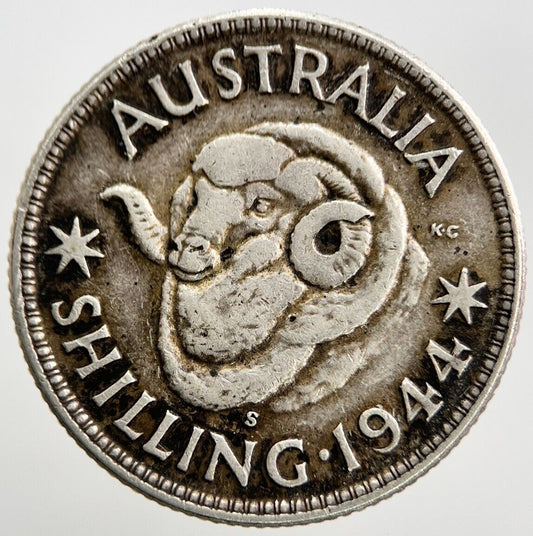 1944 - S Shilling Australia Silver Coin | Collectable Grade | a206
