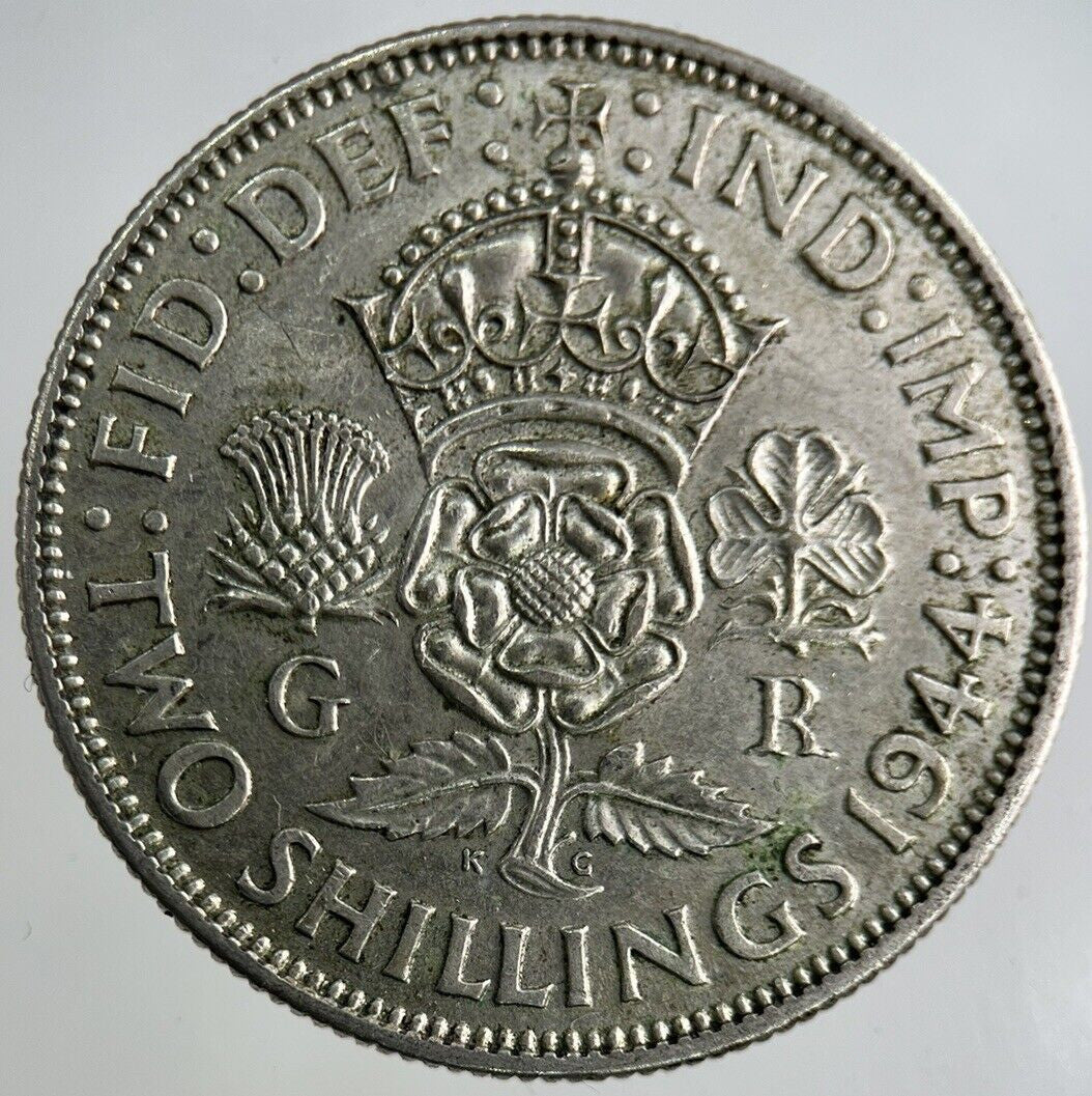 1944 George VI Florin Silver Coin | Fine Collectable Grade