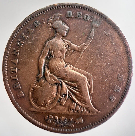 1855 Victoria One Penny Coin | Fine Collectable Grade | a8591