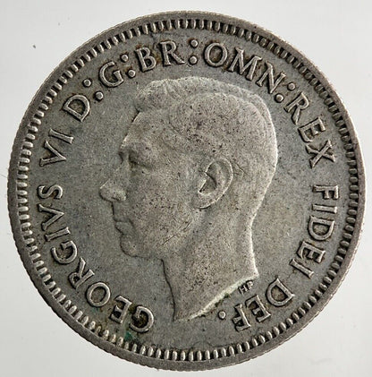 1942 - D Australia Sixpence Silver Coin | Fine Collectable Grade