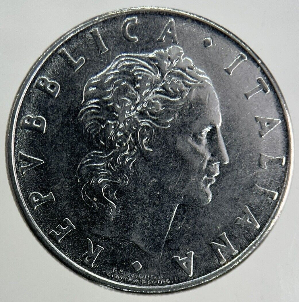 1977 Italy 50 Lira Coin | Fine Collectable Grade
