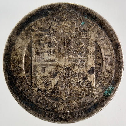 1890 Victoria Silver Shilling Coin | Fair Grade