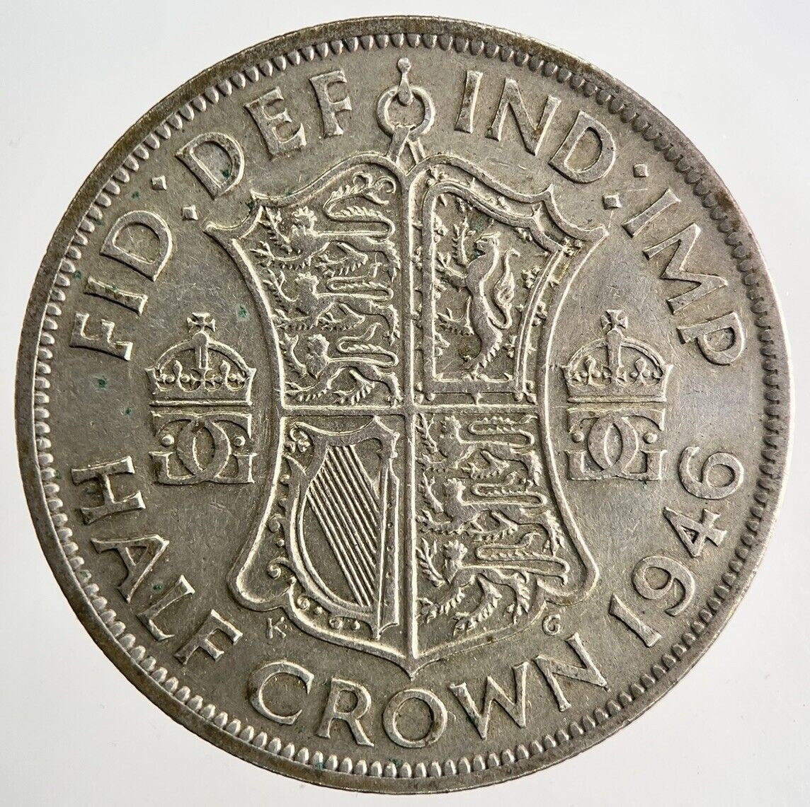 1946 George VI Half - Crown Silver Coin | Fine Collectable Grade