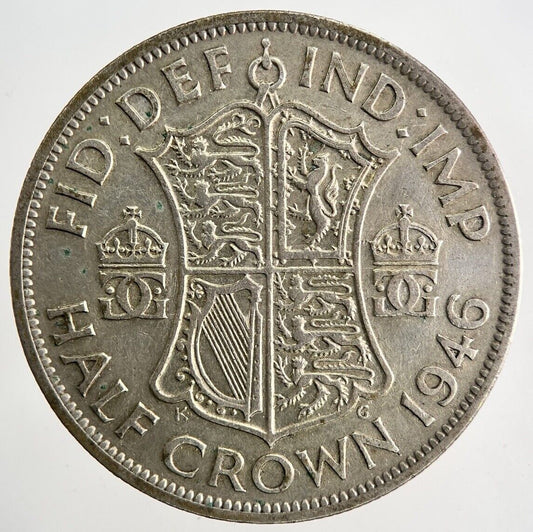 1946 George VI Half - Crown Silver Coin | Fine Collectable Grade