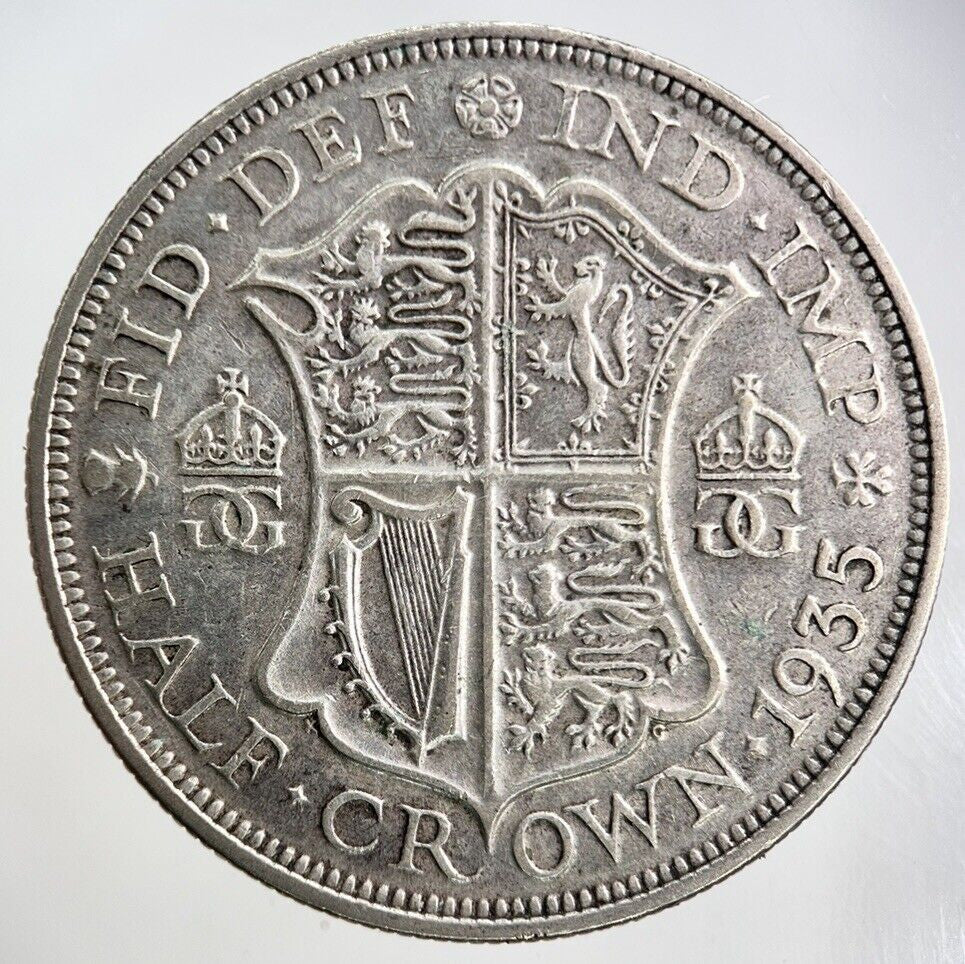 1935 George V Half - Crown Silver Coin | Fine Collectable Grade