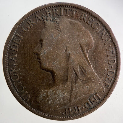 1895 Victoria One Penny Coin | Collectable Grade