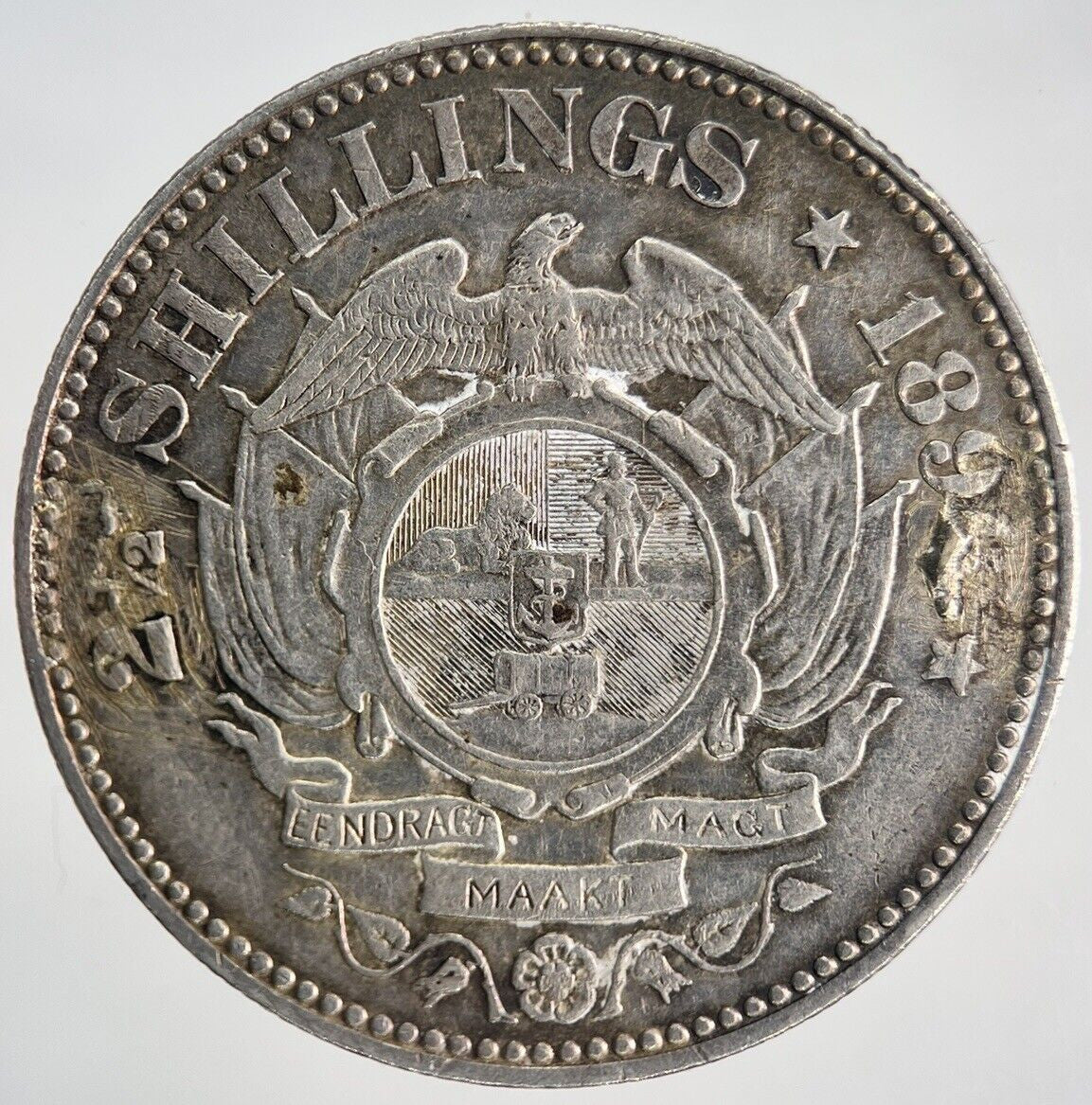 1896 South Africa Half - Crown Silver Coin | Collectable Grade | a1910
