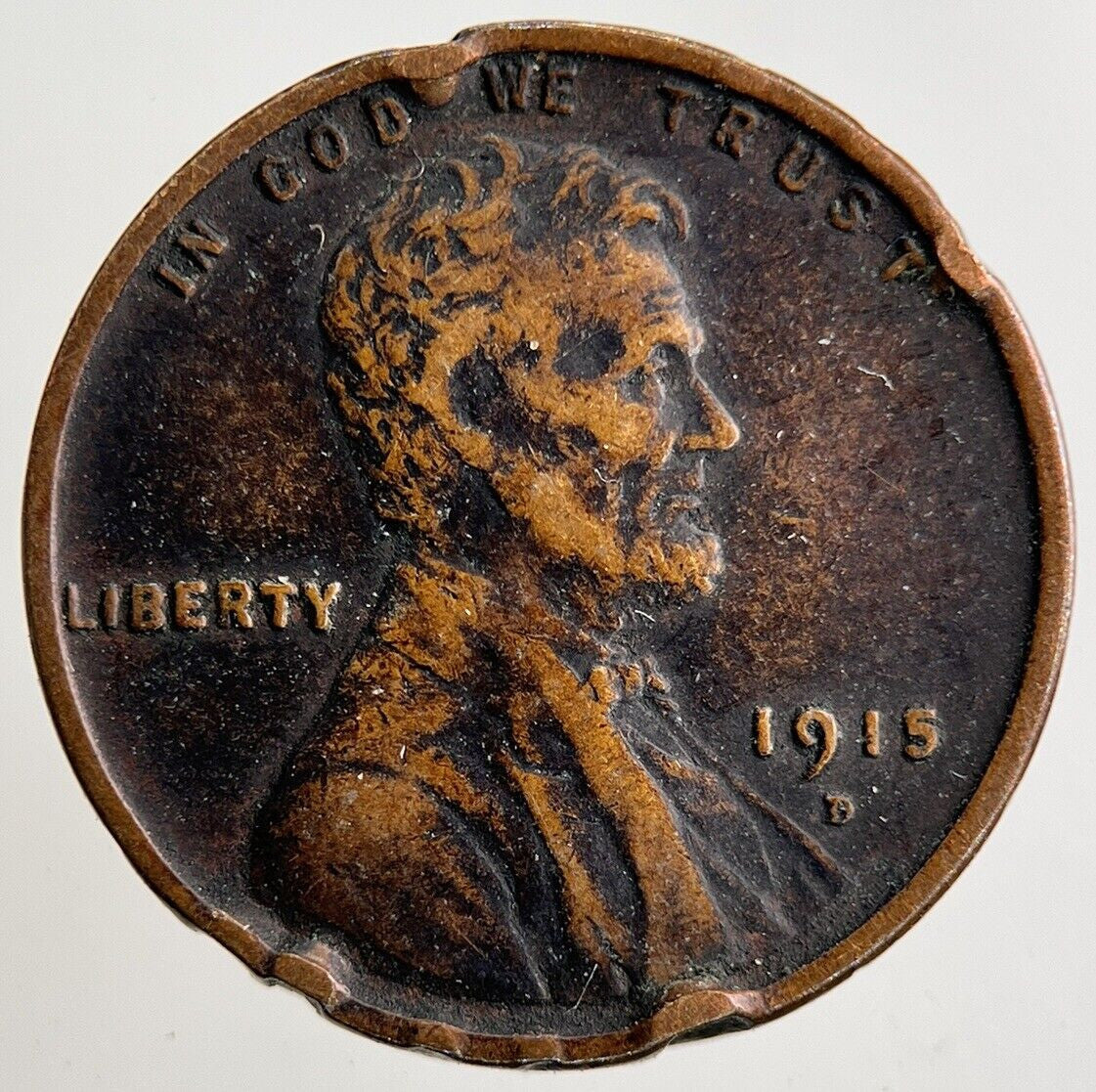 1915 - D US USA Lincoln Wheat Cents Coin | Fine Collectable Grade