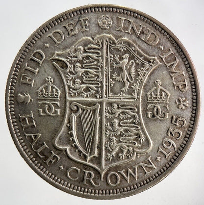1935 George V Silver Half - Crown Coin | Fine Collectable Grade