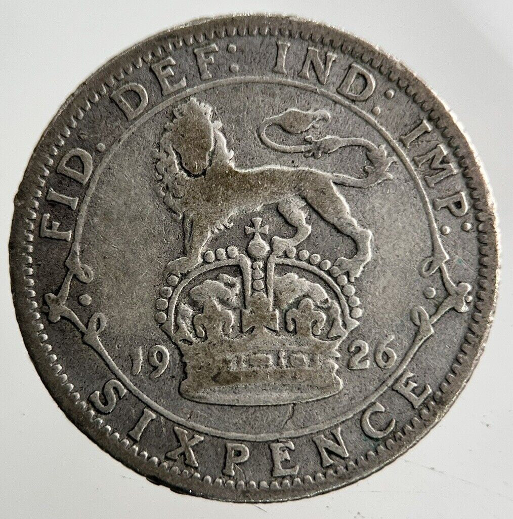 1926 George V Sixpence Silver Coin | Collectable Grade