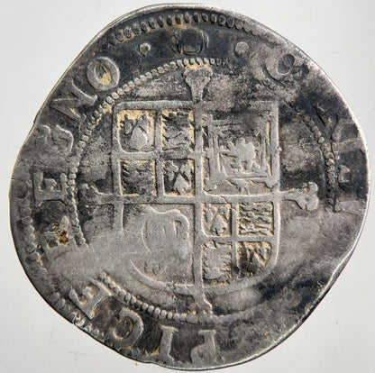 1636 - 8 Charles I 1st Sixpence Silver Hammered Coin | a5977