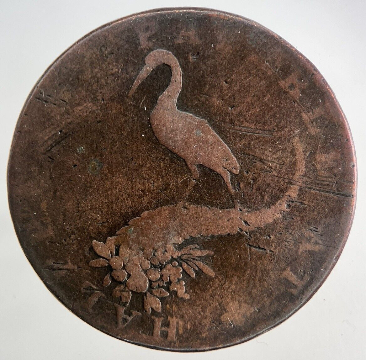 1792 Birmingham Mining & Copper Half - Penny Token Coin | Collectable Grade