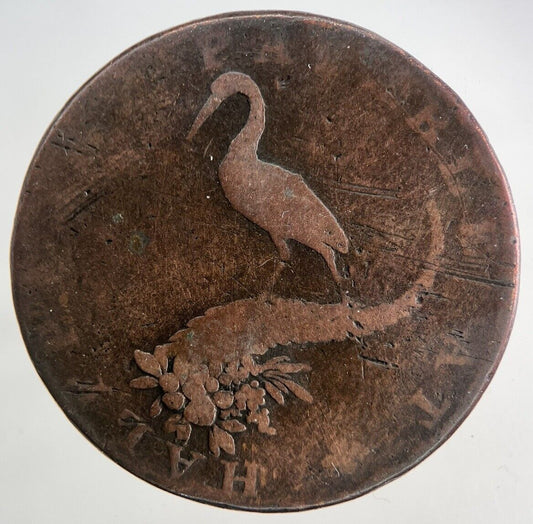 1792 Birmingham Mining & Copper Half - Penny Token Coin | Collectable Grade