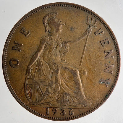 1936 George V One Penny Coin | Fine Collectable Grade