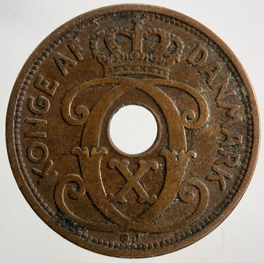 1928 Denmark 2 Ore Coin | Fine Collectable Grade