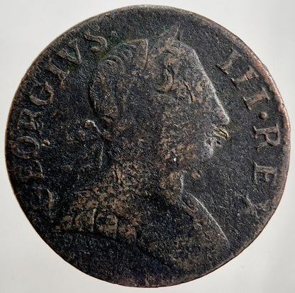 1772 George III 3rd Half - Penny Coin | Collectable Grade | a2261