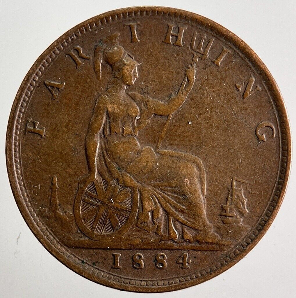 1884 Victoria Farthing Coin | Very High Grade