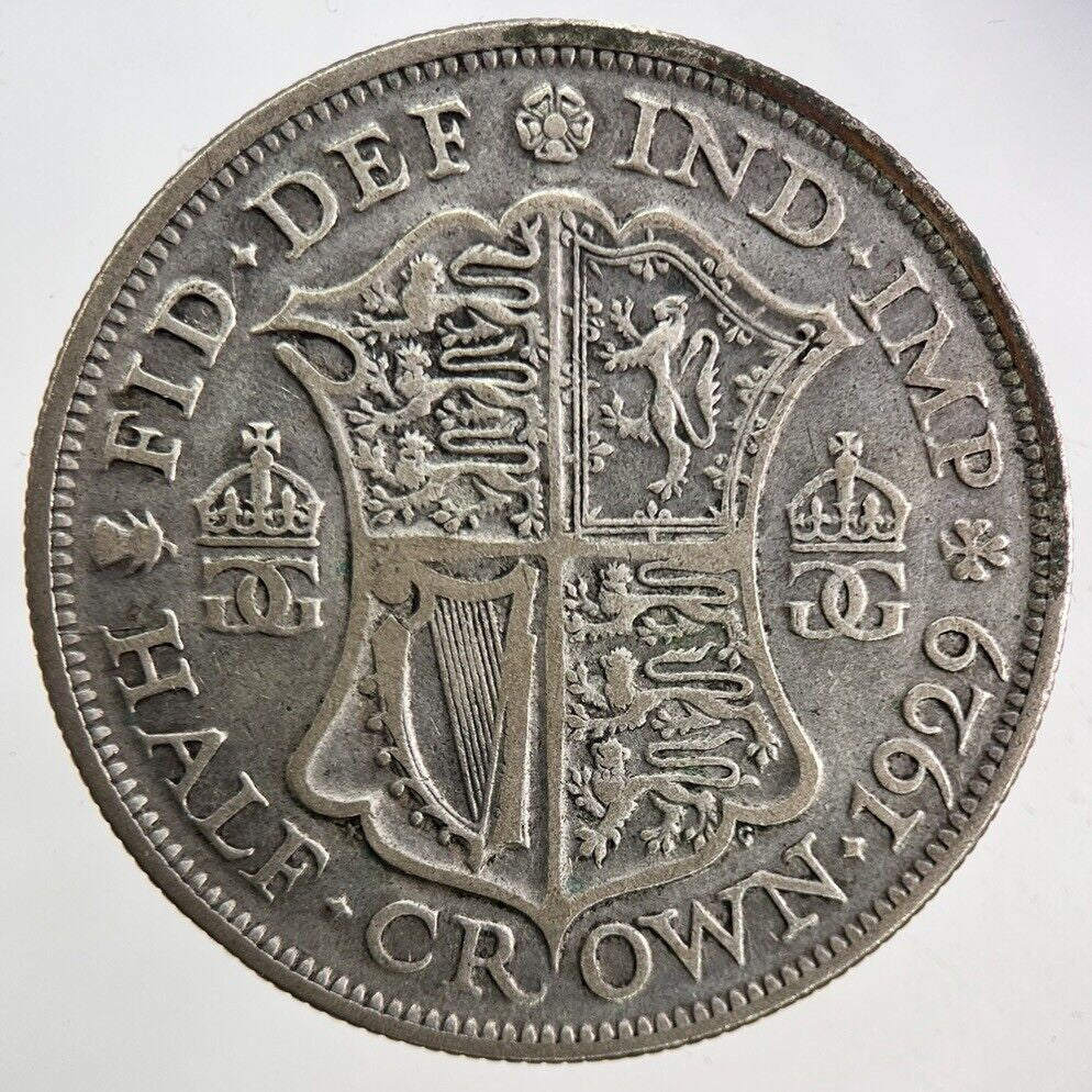 1929 George V Half - Crown Silver Coin | Collectable Grade