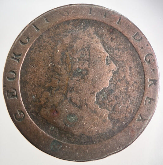 1797 George III 3rd Cartwheel Penny Coin | Collectable Grade | a9908