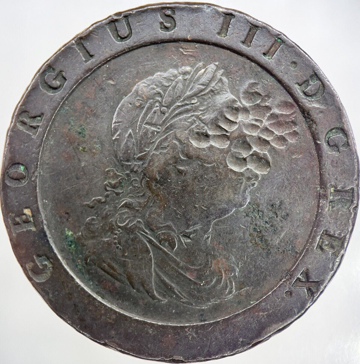 1797 George III Large Cartwheel Two - Pence Coin | Fine Collectable Grade | a3717