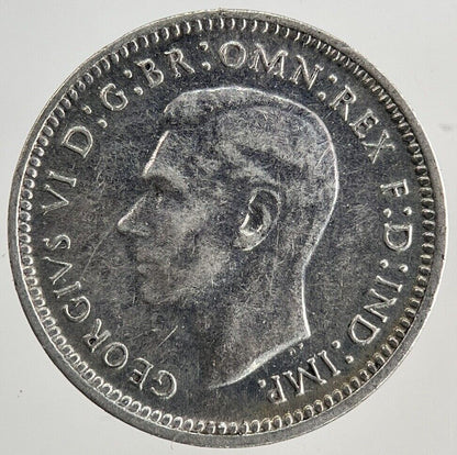 1943 - D Australia Threepence Silver Coin | Fine Collectable Grade