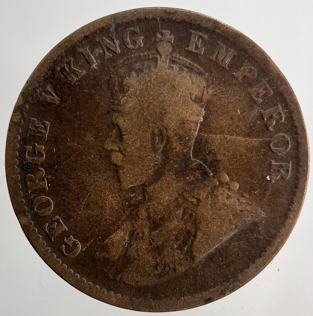 1912 India One Quarter 1/4 Anna Coin | Collectable Grade