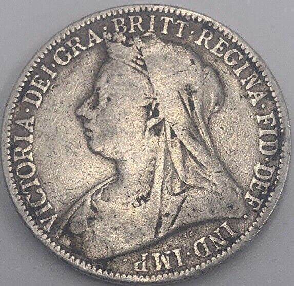 1900 Victoria Florin | British Silver Coin | Collectable Grade | a9