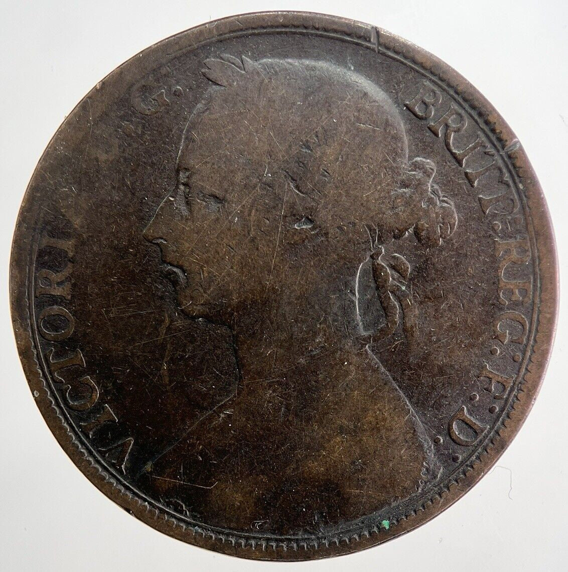 1892 Victoria One Penny Coin | Collectable Grade | a5309