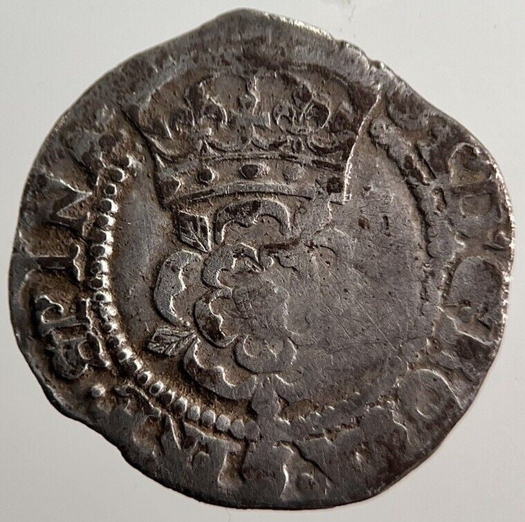1604-19 James I 1st Silver Half-Groat Hammered Coin | Collectable Grade | a2876