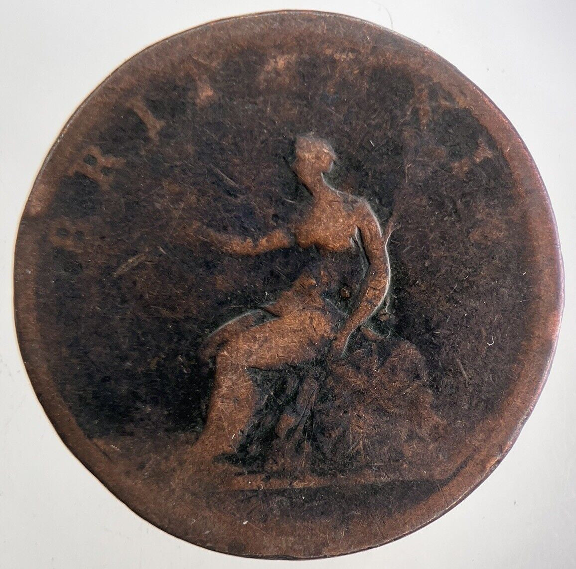 1807 George 3rd III Half-Penny Coin | Fair Grade | a9900